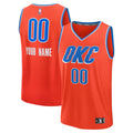 Oklahoma City Thunder Fanatics Fast Break Custom Jersey - Statement Edition - Orange