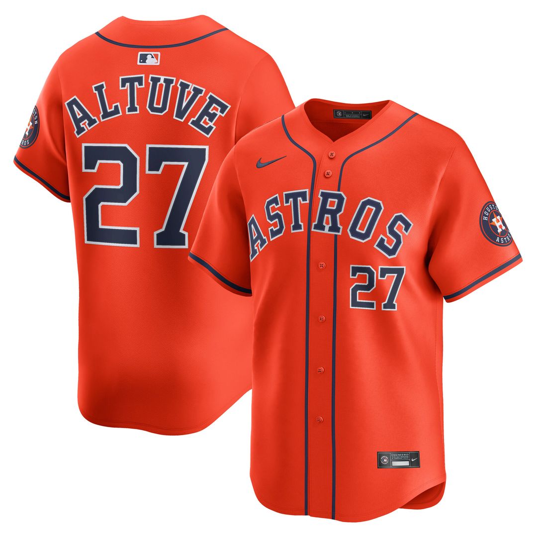 Houston Astros Jose Altuve Nike Road Limited Player Jersey - Gray