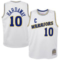Golden State Warriors Tim Hardaway Mitchell & Ness Youth 1990 - 91 Hardwood Classics Swingman Throwback Home Jersey - White