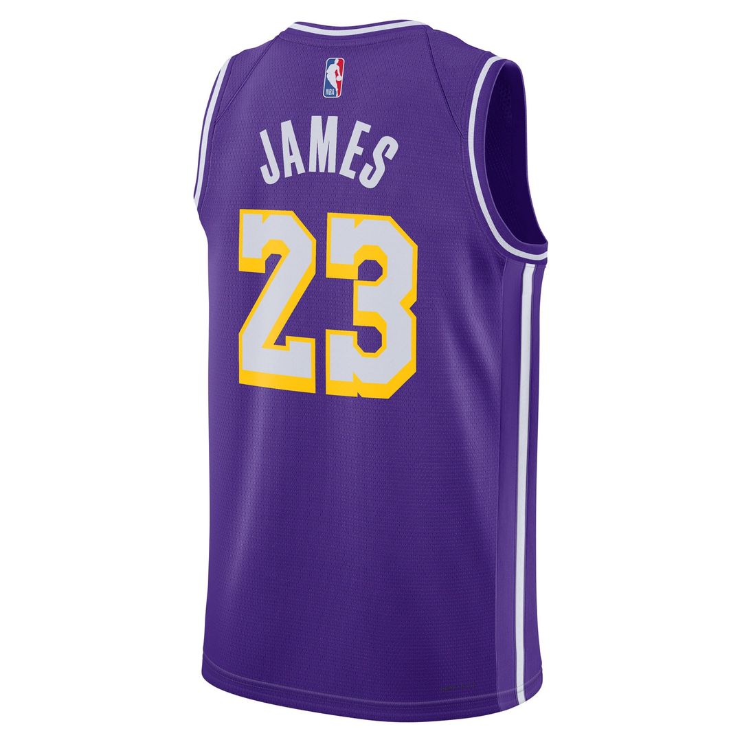Los Angeles Lakers LeBron James Jordan Brand Unisex Swingman Jersey - Statement Edition - Purple