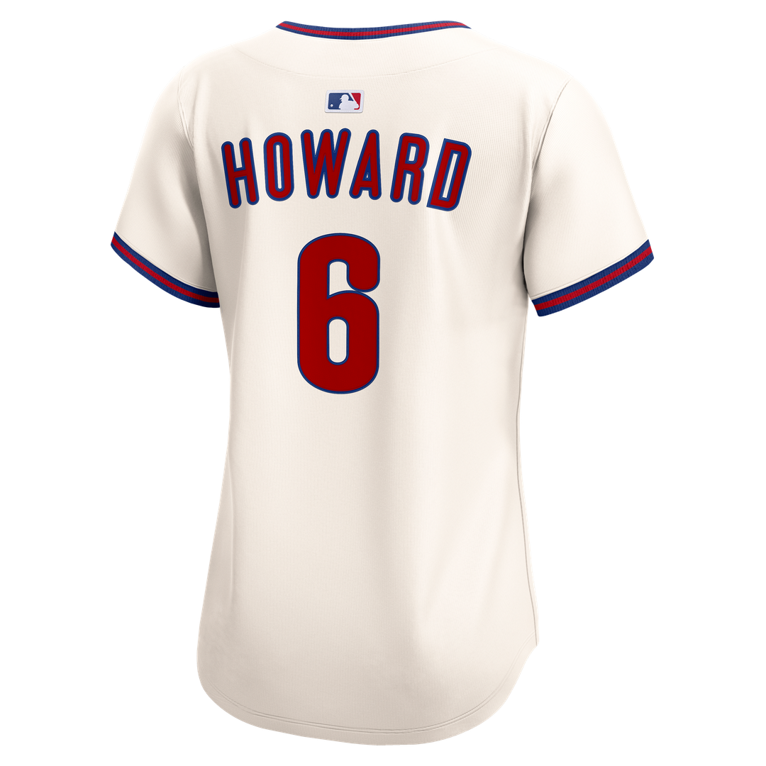 Philadelphia Phillies Ryan Howard Nike Women's Alternate 2 Limited Jersey – Cream