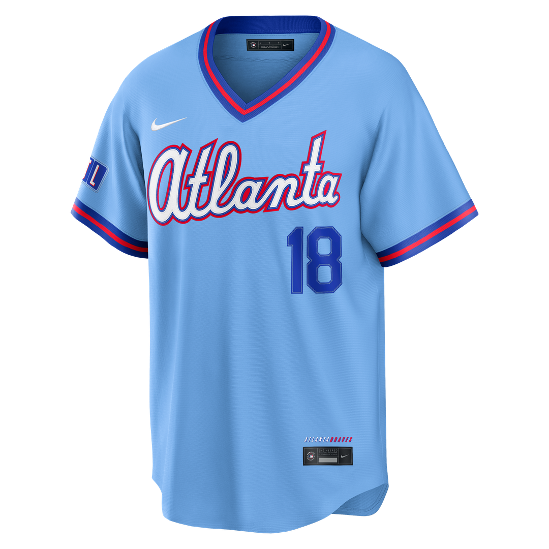 Atlanta Braves Mike Yastrzemski Nike 2026 City Connect Stadium Jersey - Powder Blue