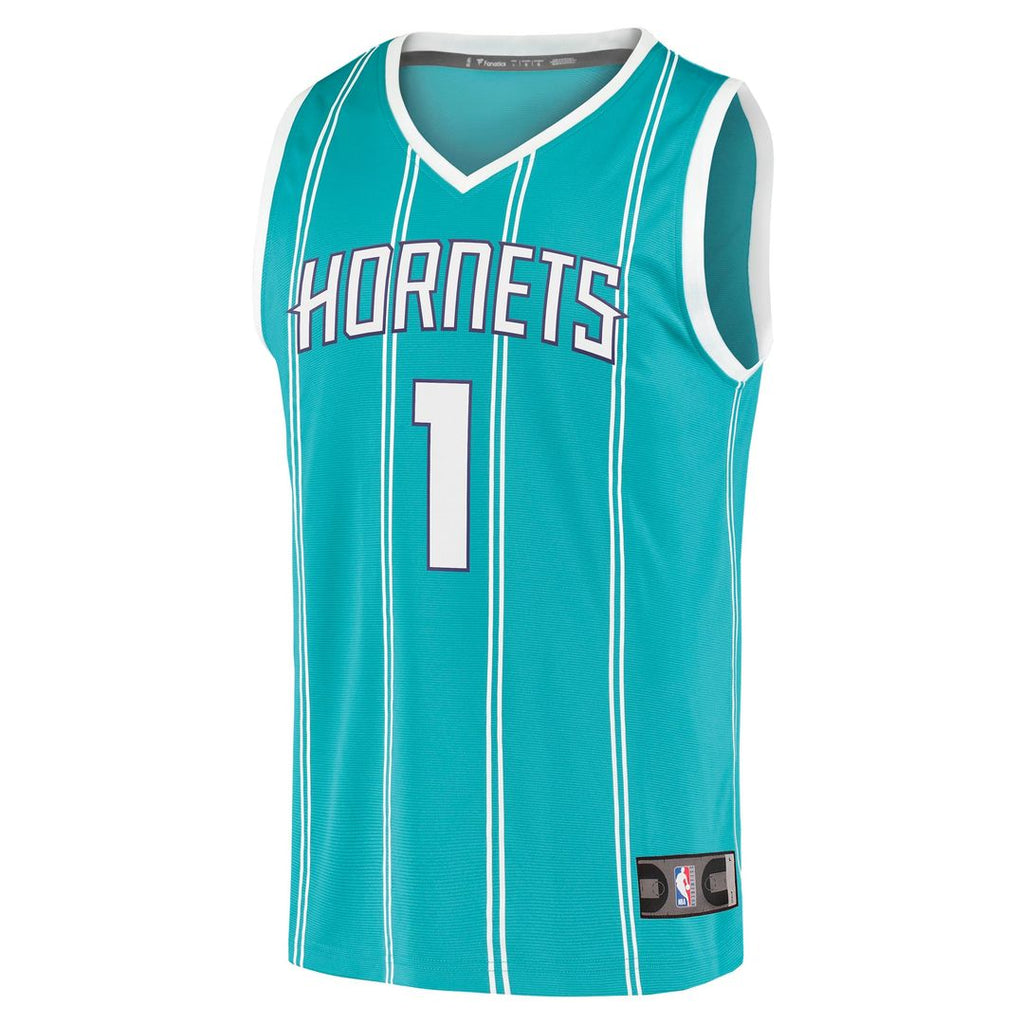 Charlotte Hornets LaMelo Ball Fanatics Fast Break Replica Jersey - Icon Edition - Teal