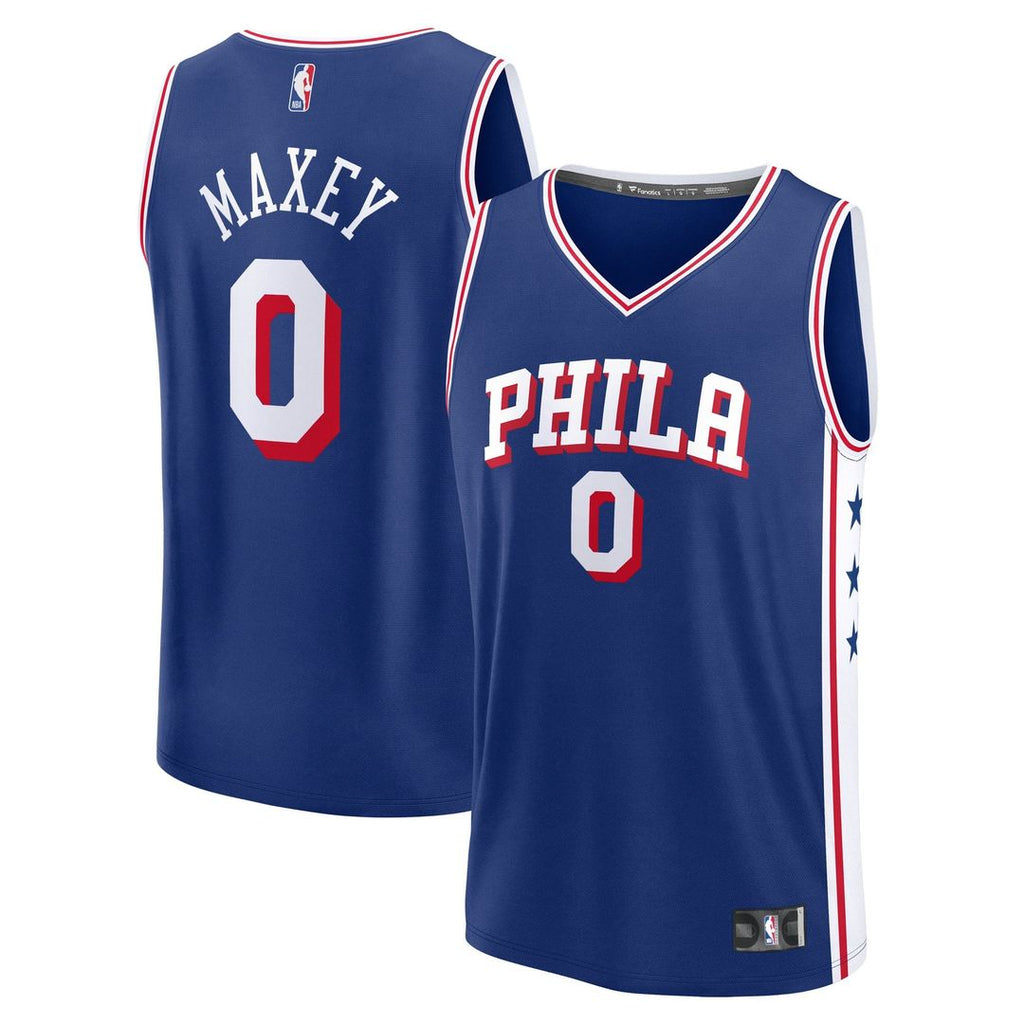 Philadelphia 76ers Tyrese Maxey Fanatics Big & Tall Fast Break Jersey - Icon Edition - Royal