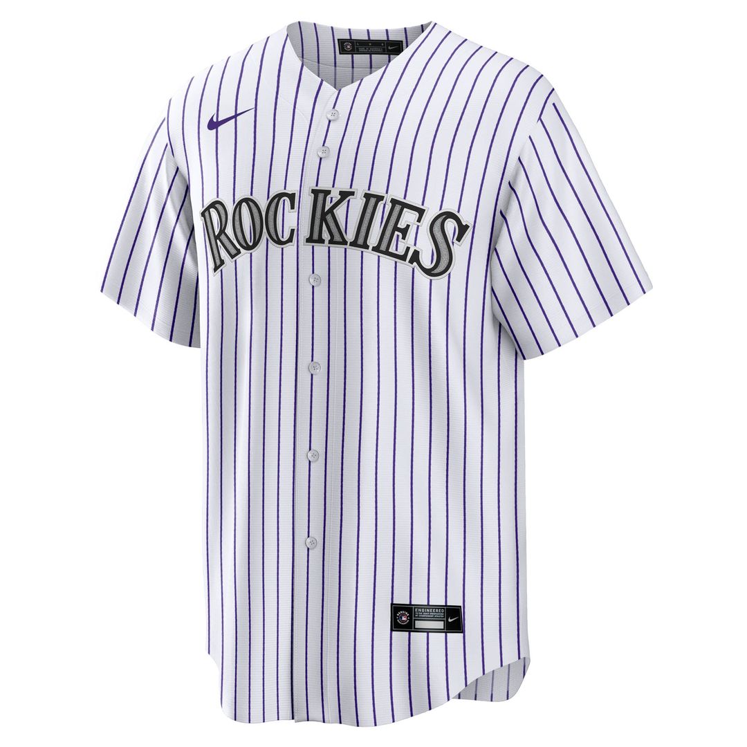 Colorado Rockies Hunter Goodman Nike Home Replica Jersey - White