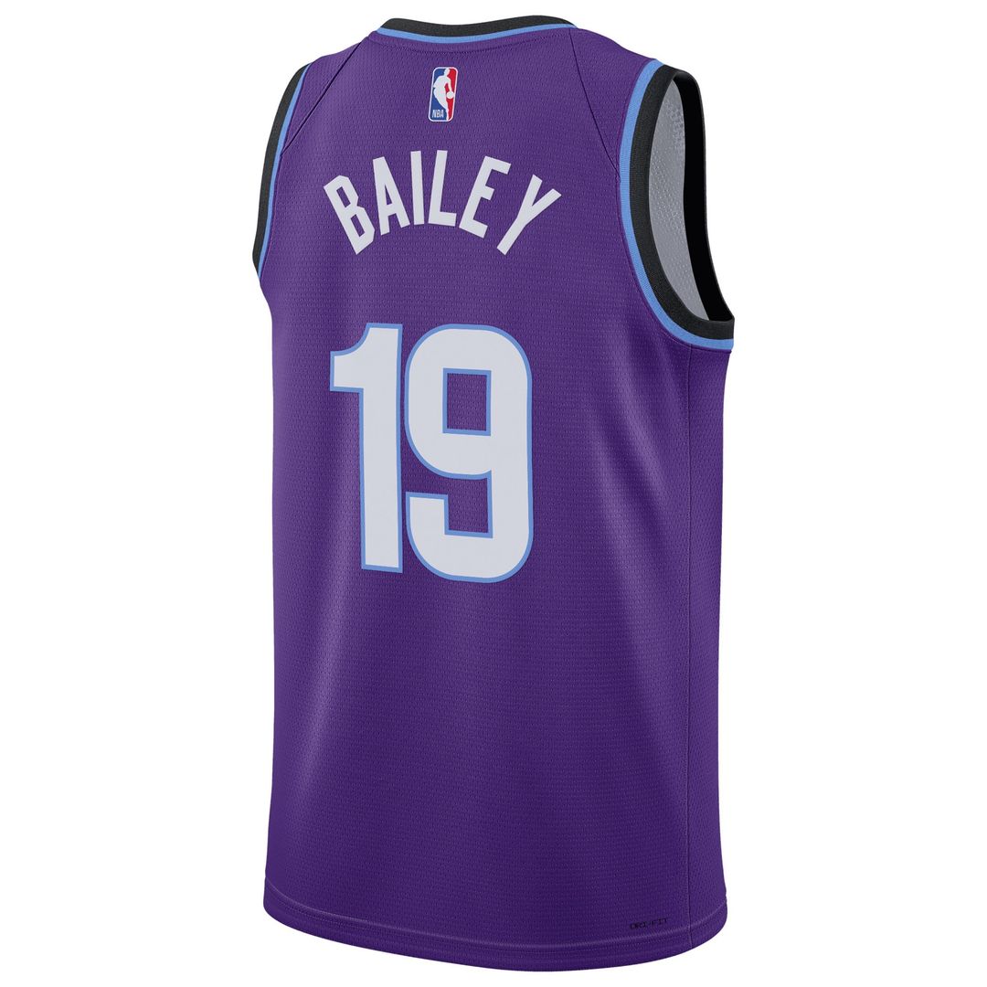 Utah Jazz Ace Bailey Nike Unisex Swingman Jersey - Icon Edition - Purple