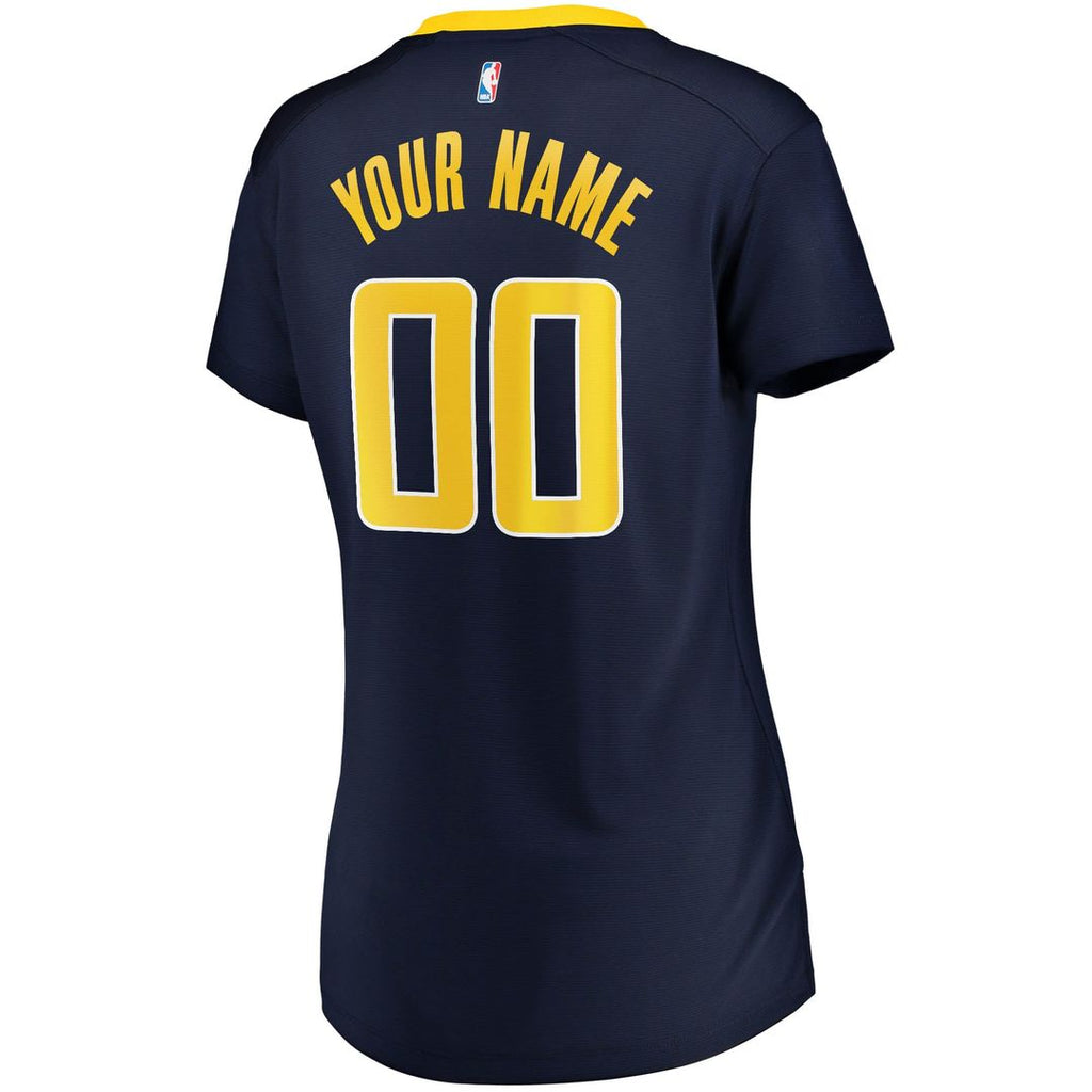 Indiana Pacers Fanatics Women's Fast Break Custom Jersey Navy - Icon Edition