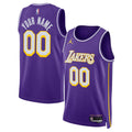 Los Angeles Lakers Jordan Brand Unisex Swingman Custom Jersey - Statement Edition - Purple