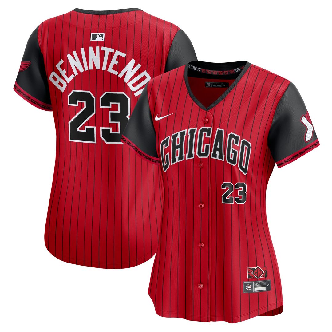 Chicago White Sox Andrew Benintendi Nike Women's 2025 City Connect Limited Player Jersey - Red/Black