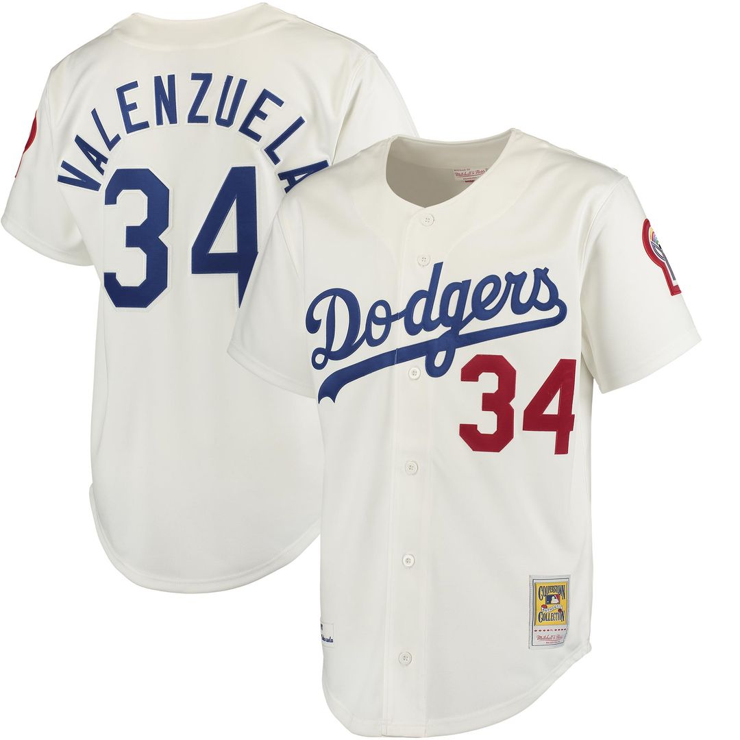 Los Angeles Dodgers Fernando Valenzuela Mitchell & Ness Authentic Jersey - White