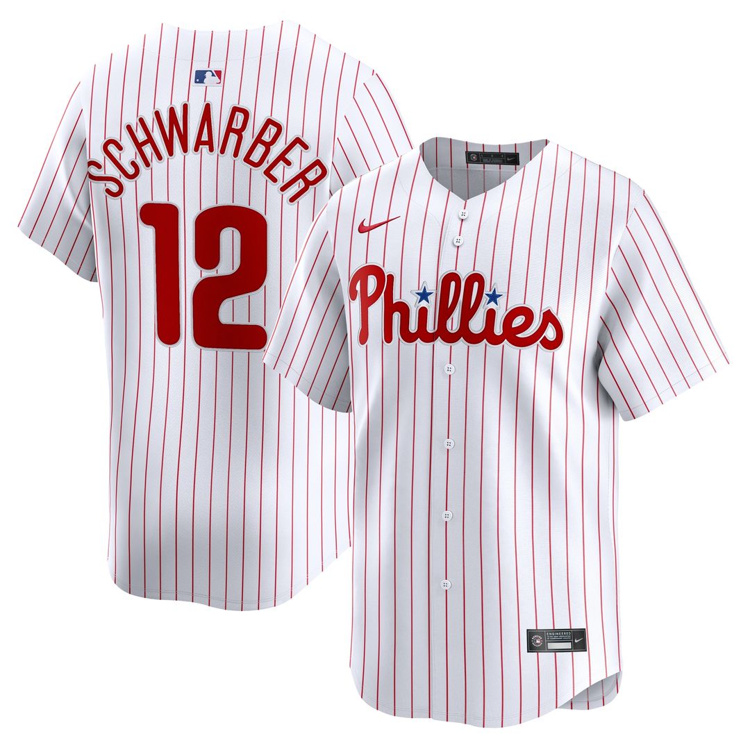 Philadelphia Phillies Kyle Schwarber Nike Home Limited Player Jersey - White