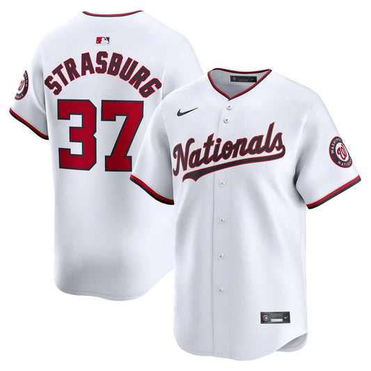Washington Nationals Stephen Strasburg Nike Home Limited Player Jersey - White