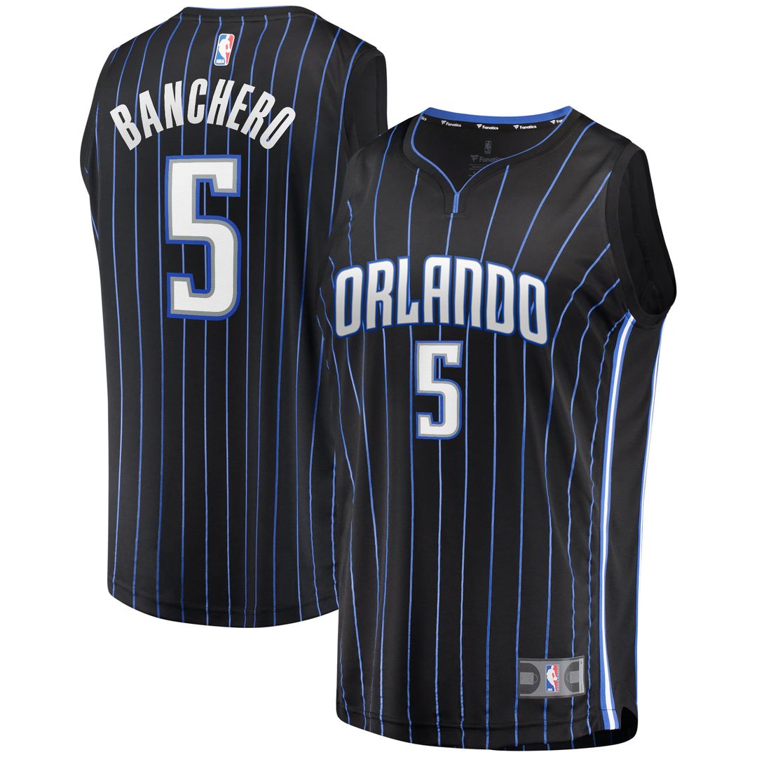 Orlando Magic Paolo Banchero Fanatics Youth Fast Break Player Jersey - Icon Edition - Black