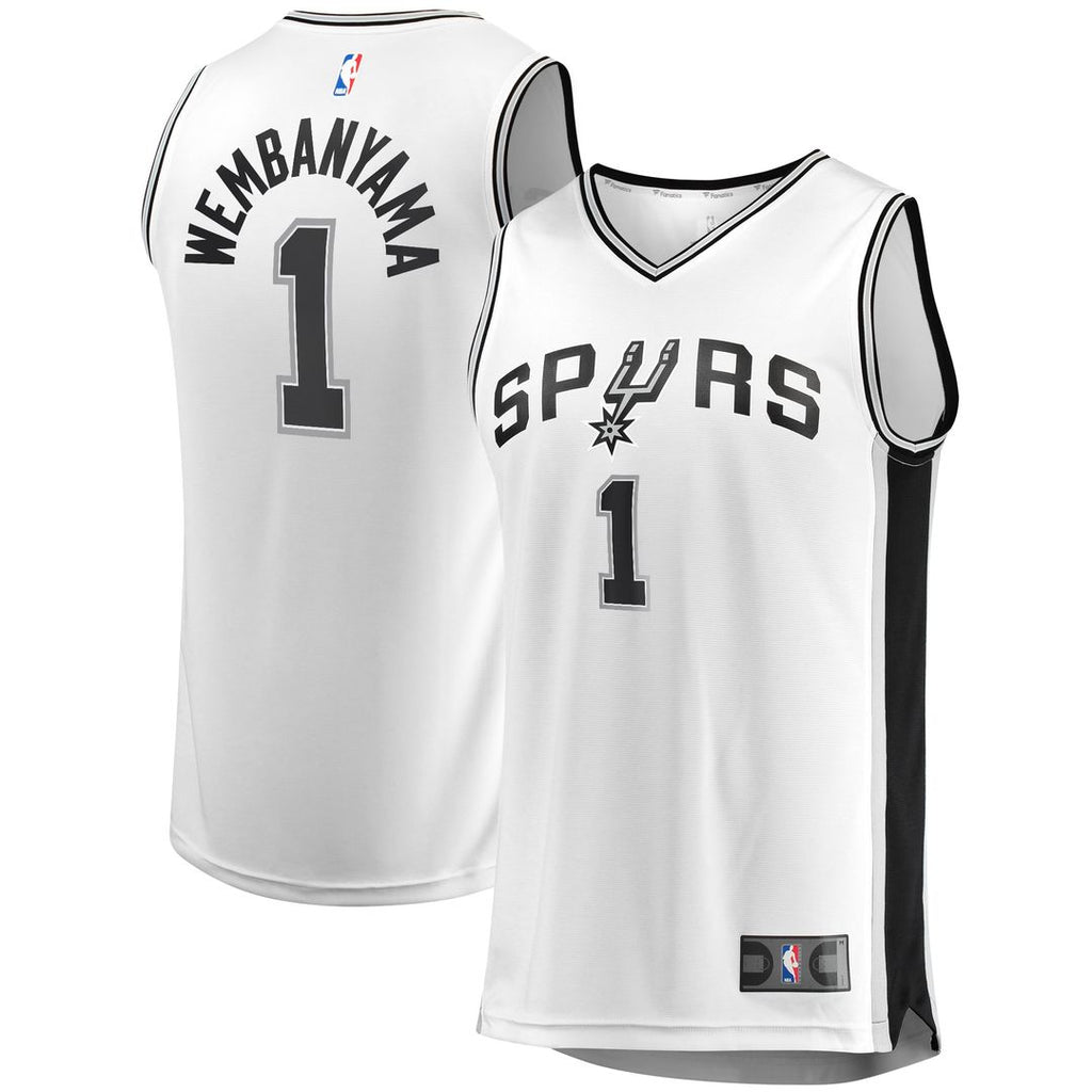San Antonio Spurs Victor Wembanyama Fanatics Youth Fast Break Player Jersey - Association Edition - White