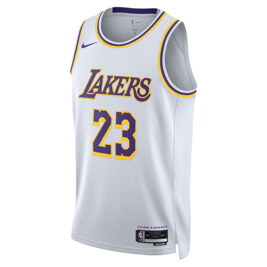 Los Angeles Lakers LeBron James Nike Unisex Swingman Jersey - Association Edition - White