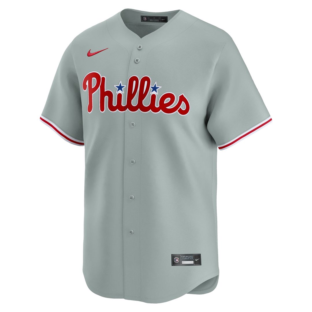 Philadelphia Phillies Bryce Harper Nike Road Limited Player Jersey - Gray