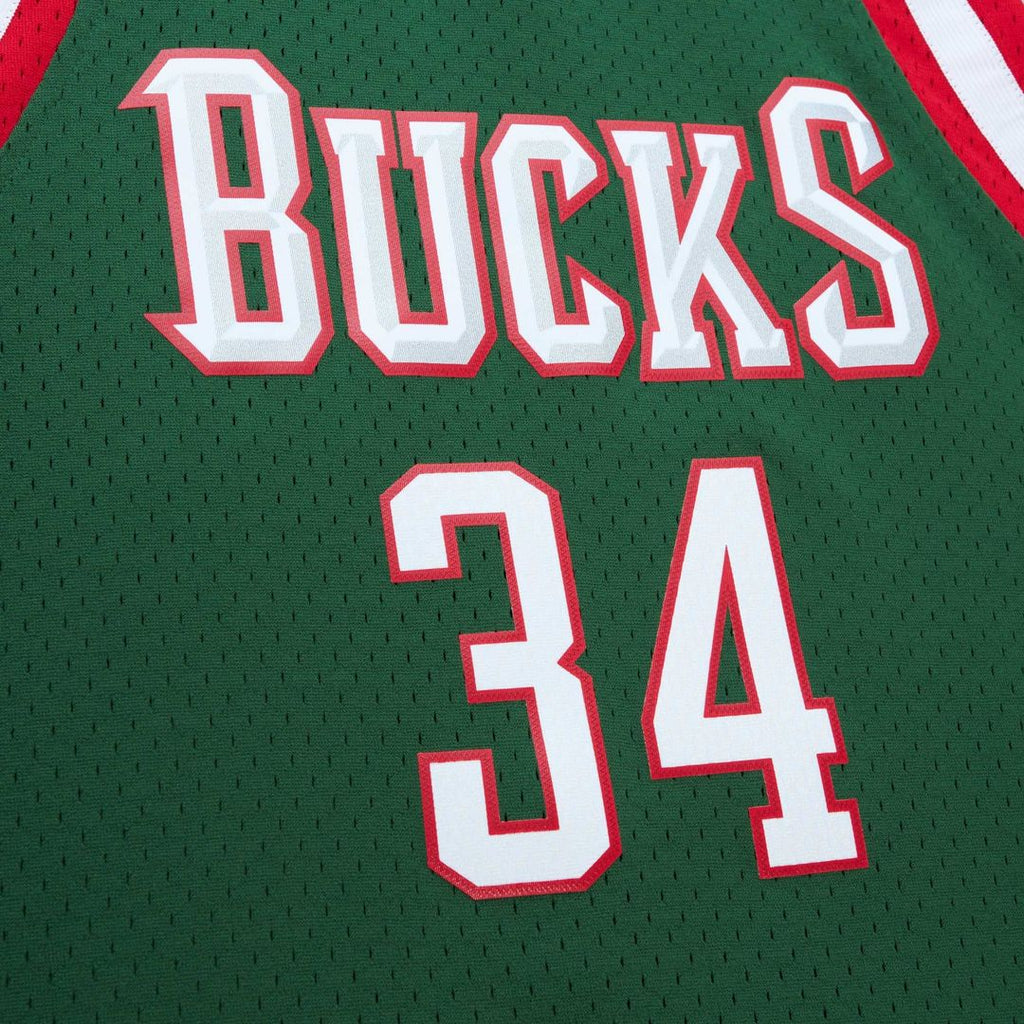 Milwaukee Bucks Giannis Antetokounmpo Mitchell & Ness 2013/14 Hardwood Classics Swingman Jersey - Hunter Green