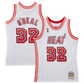 Miami Heat Shaquille O'Neal Mitchell & Ness 2007/08 Hardwood Classics Swingman Jersey - White