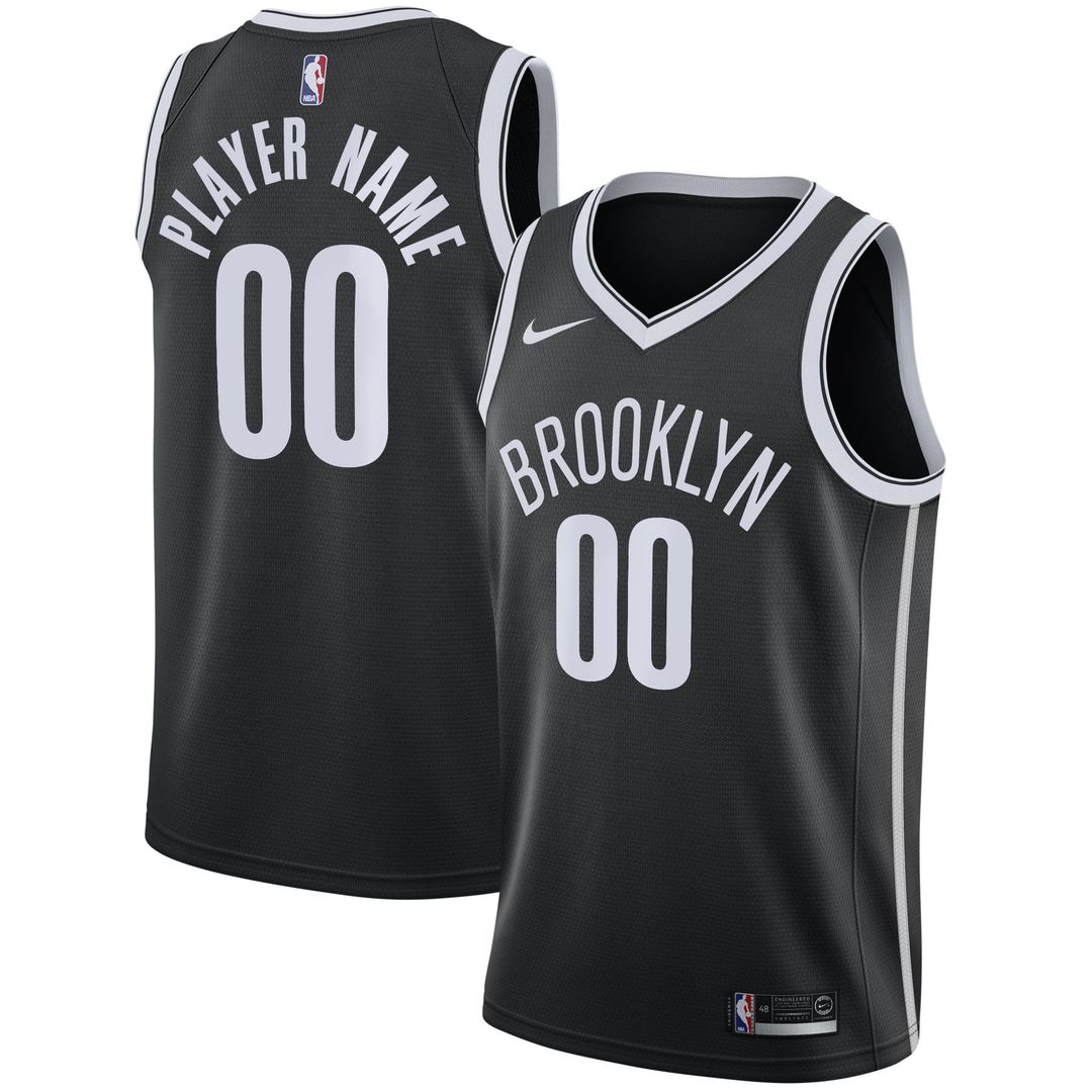 Brooklyn Nets Nike 2020/21 Swingman Custom Jersey - Association Edition - White