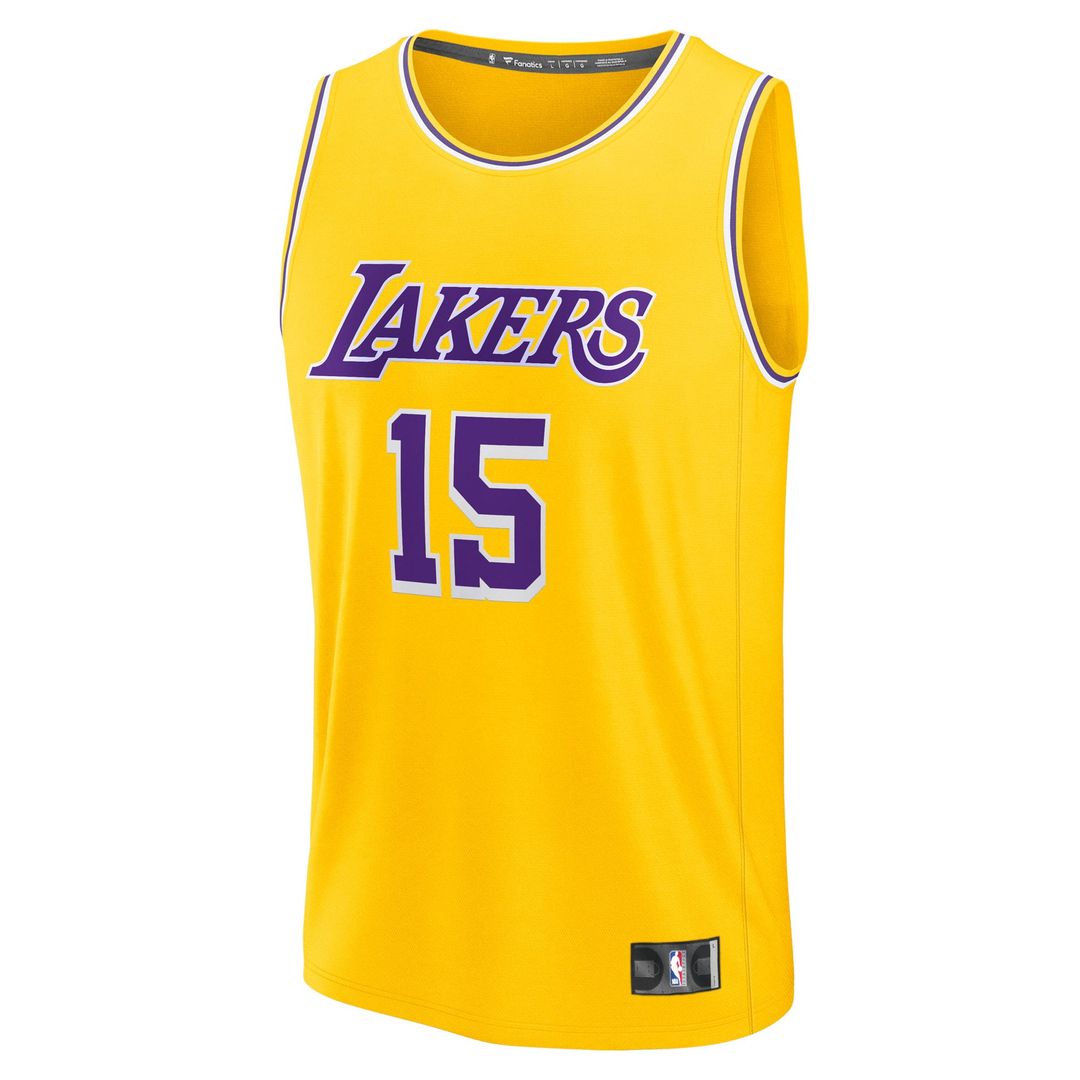 Los Angeles Lakers Austin Reaves Fanatics Fast Break Replica Jersey - Gold - Icon Edition