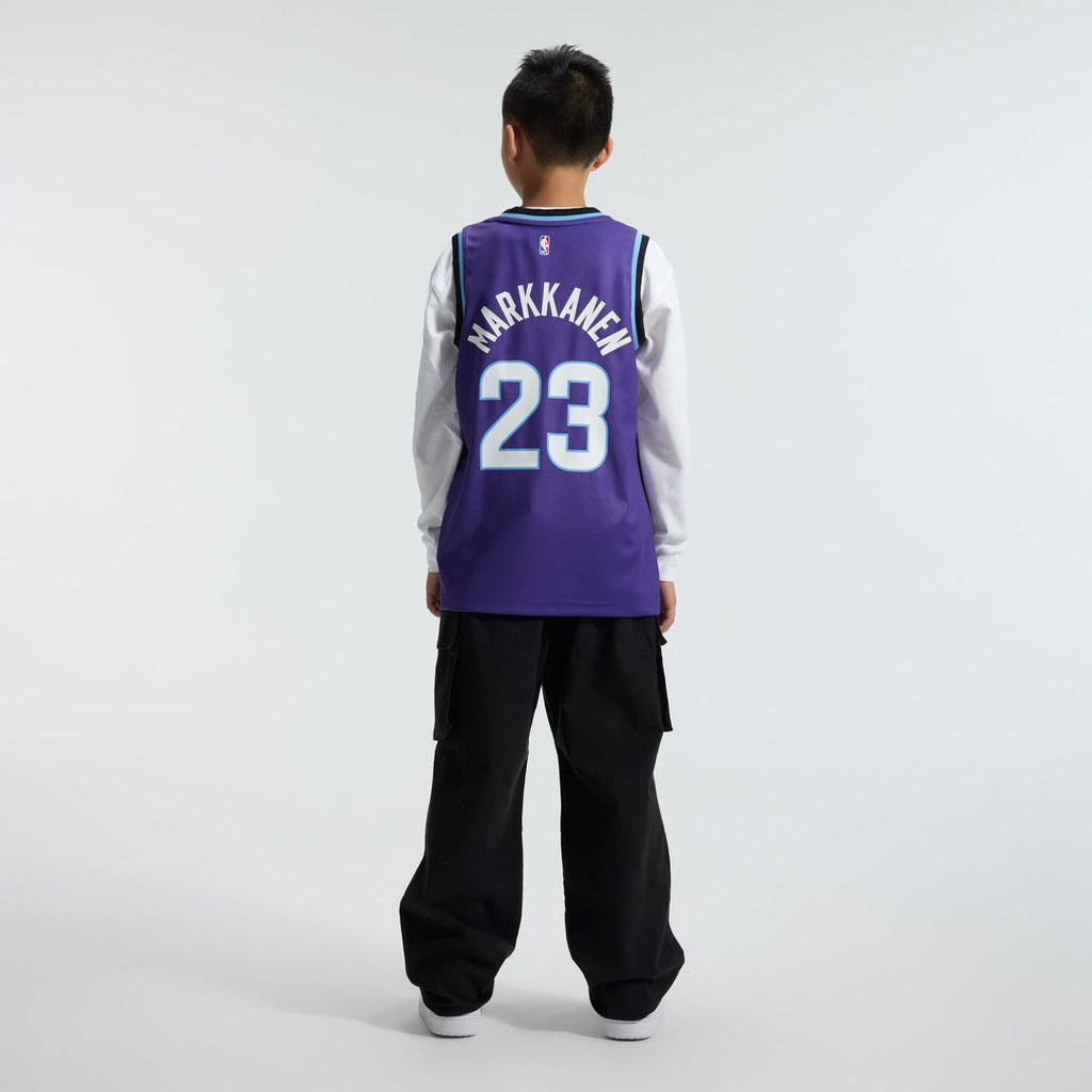 Utah Jazz Lauri Markkanen Fanatics Youth Fast Break Replica Jersey - Icon Edition - Purple