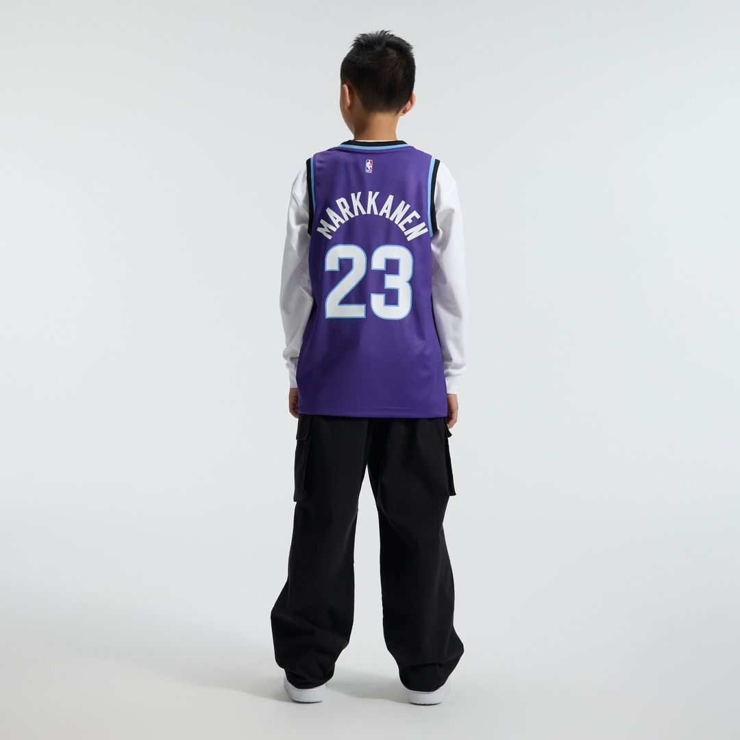 Utah Jazz Lauri Markkanen Fanatics Youth Fast Break Replica Jersey - Icon Edition - Purple