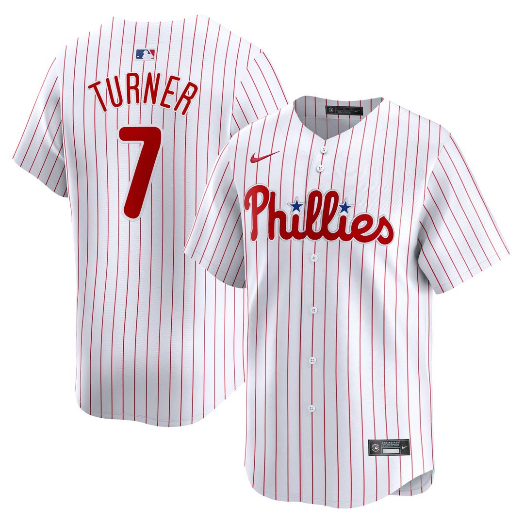 Philadelphia Phillies Trea Turner Nike Home Limited Player Jersey - White