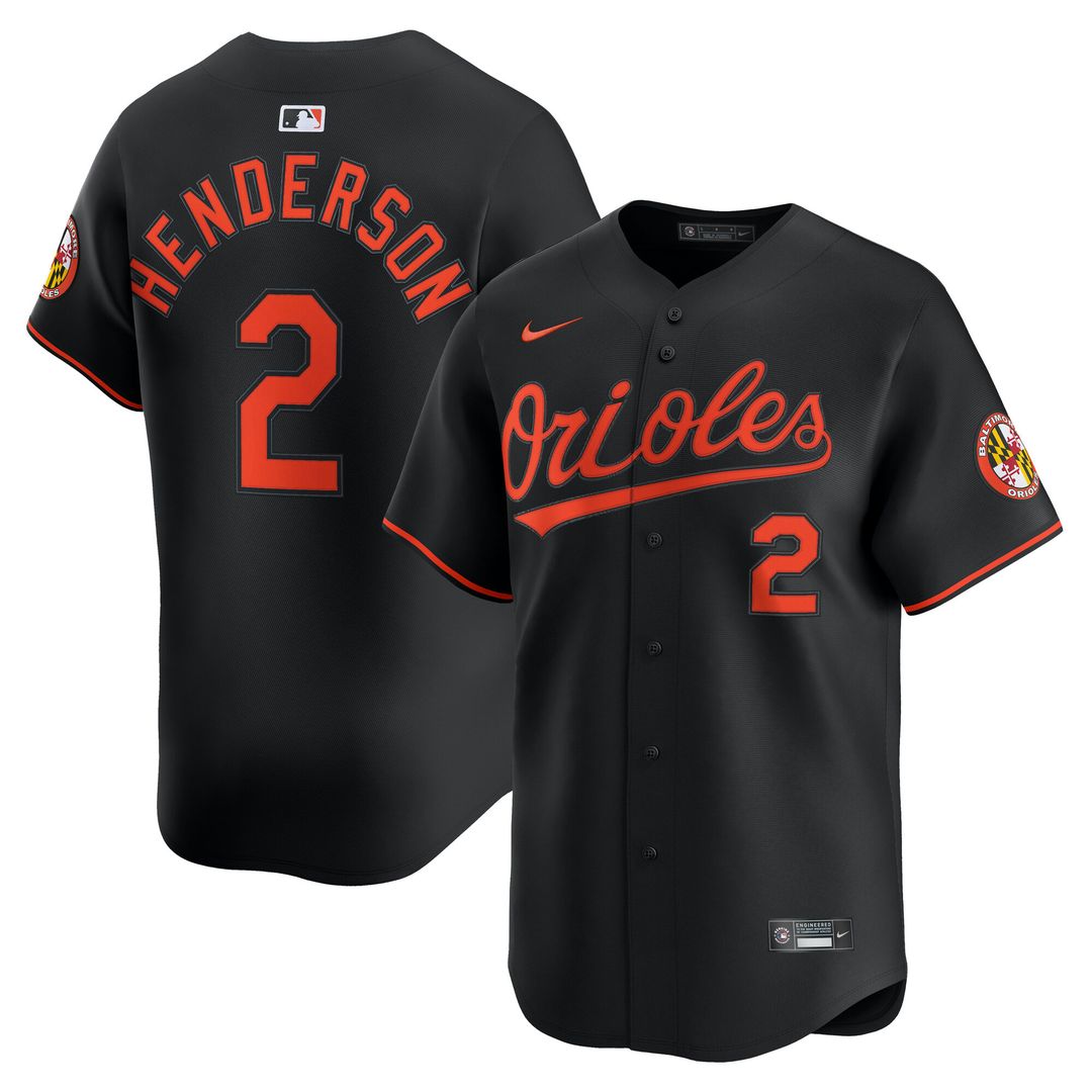 Baltimore Orioles Gunnar Henderson Nike Alternate Limited Player Jersey - Black