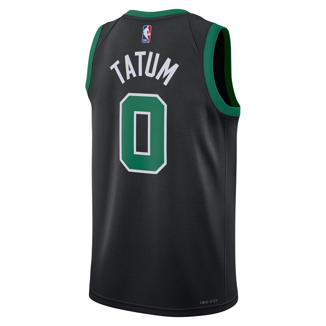 Boston Celtics Jayson Tatum Jordan Brand Unisex Swingman Jersey - Statement Edition - Black