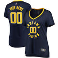 Indiana Pacers Fanatics Women's Fast Break Custom Jersey Navy - Icon Edition