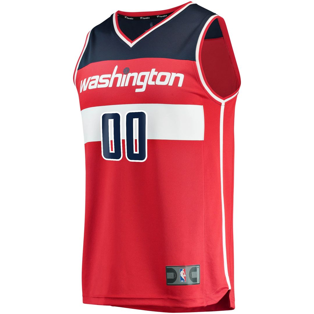 Washington Wizards Fanatics Youth Fast Break Custom Replica Jersey Red - Icon Edition