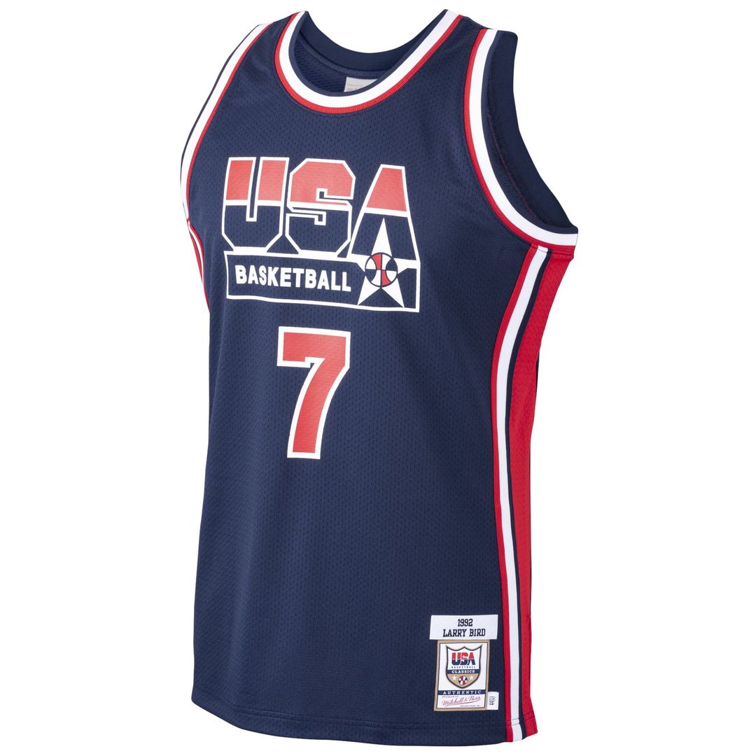 Larry Bird USA Basketball Mitchell & Ness 1992 Dream Team Authentic Jersey - Navy