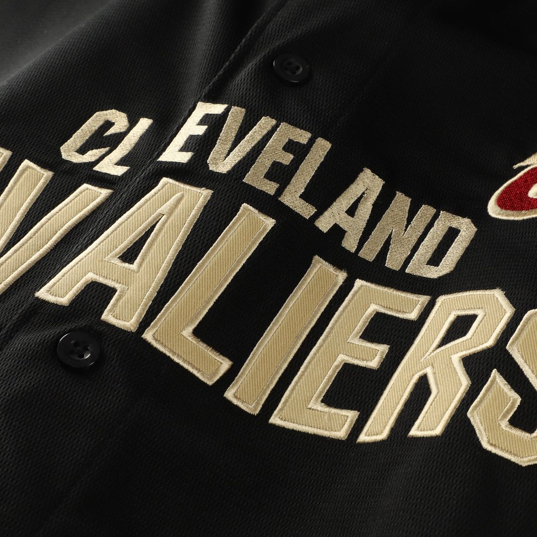 Cleveland Cavaliers Fanatics Big & Tall Pop Full - Button Jersey - Black