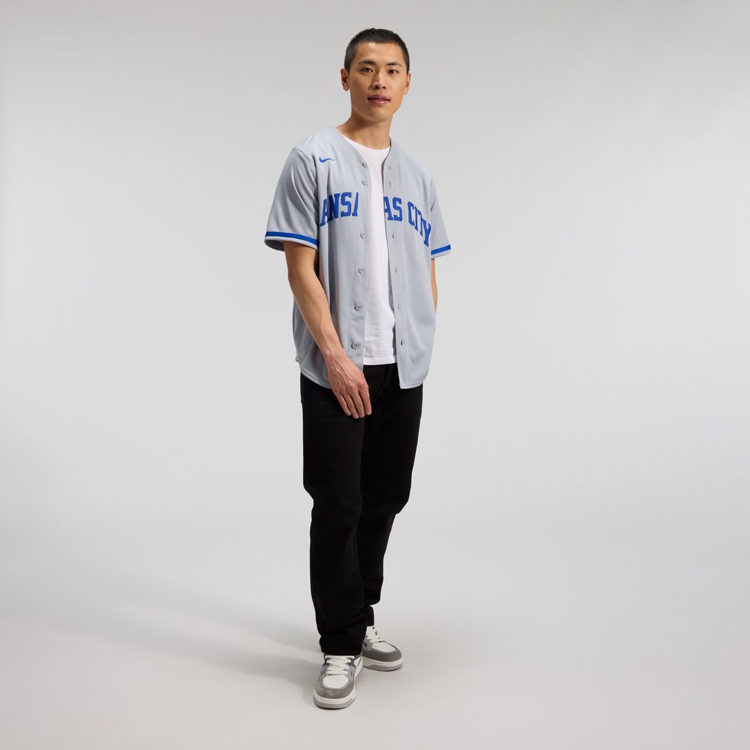 Kansas City Royals Bobby Witt Jr. Nike Road Replica Jersey - Gray