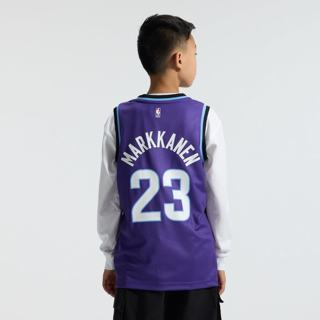 Utah Jazz Lauri Markkanen Fanatics Youth Fast Break Replica Jersey - Icon Edition - Purple