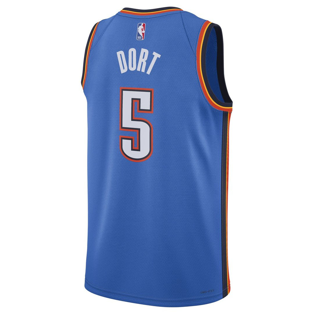 Oklahoma City Thunder Luguentz Dort Nike Unisex Swingman Player Jersey - Icon Edition - Blue