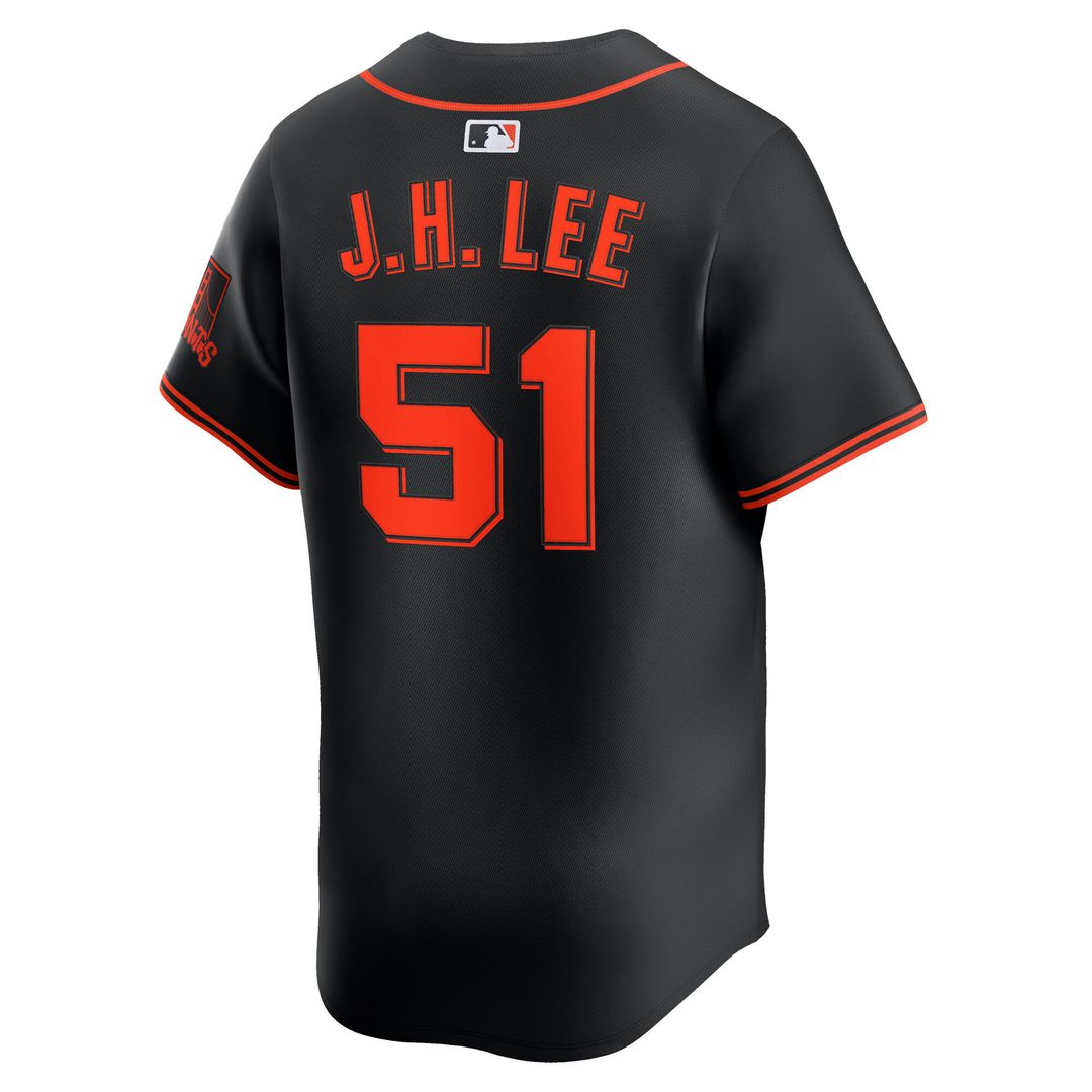 San Francisco Giants Jung Hoo Lee Nike Alternate Limited Player Jersey - Black