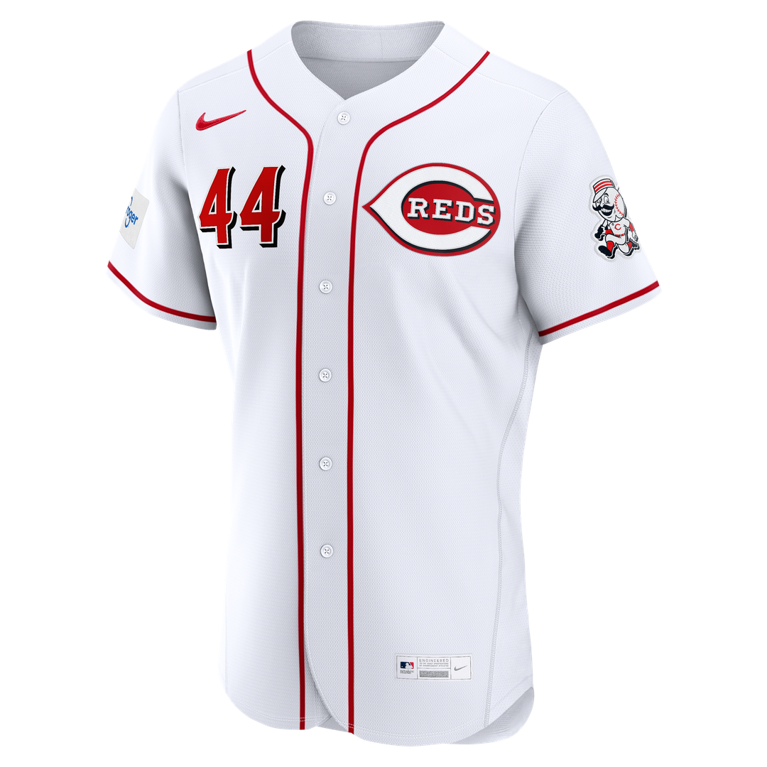 Cincinnati Reds Elly De La Cruz Nike Home Authentic Sponsor Patch Jersey - White