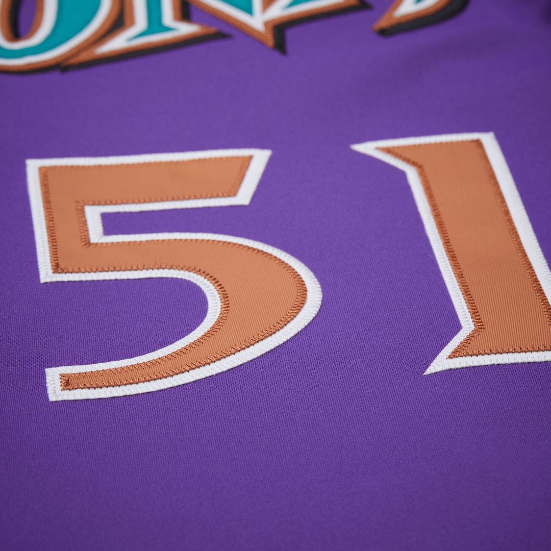 Arizona Diamondbacks Randy Johnson Mitchell & Ness 2000 Throwback Authentic Jersey - Purple