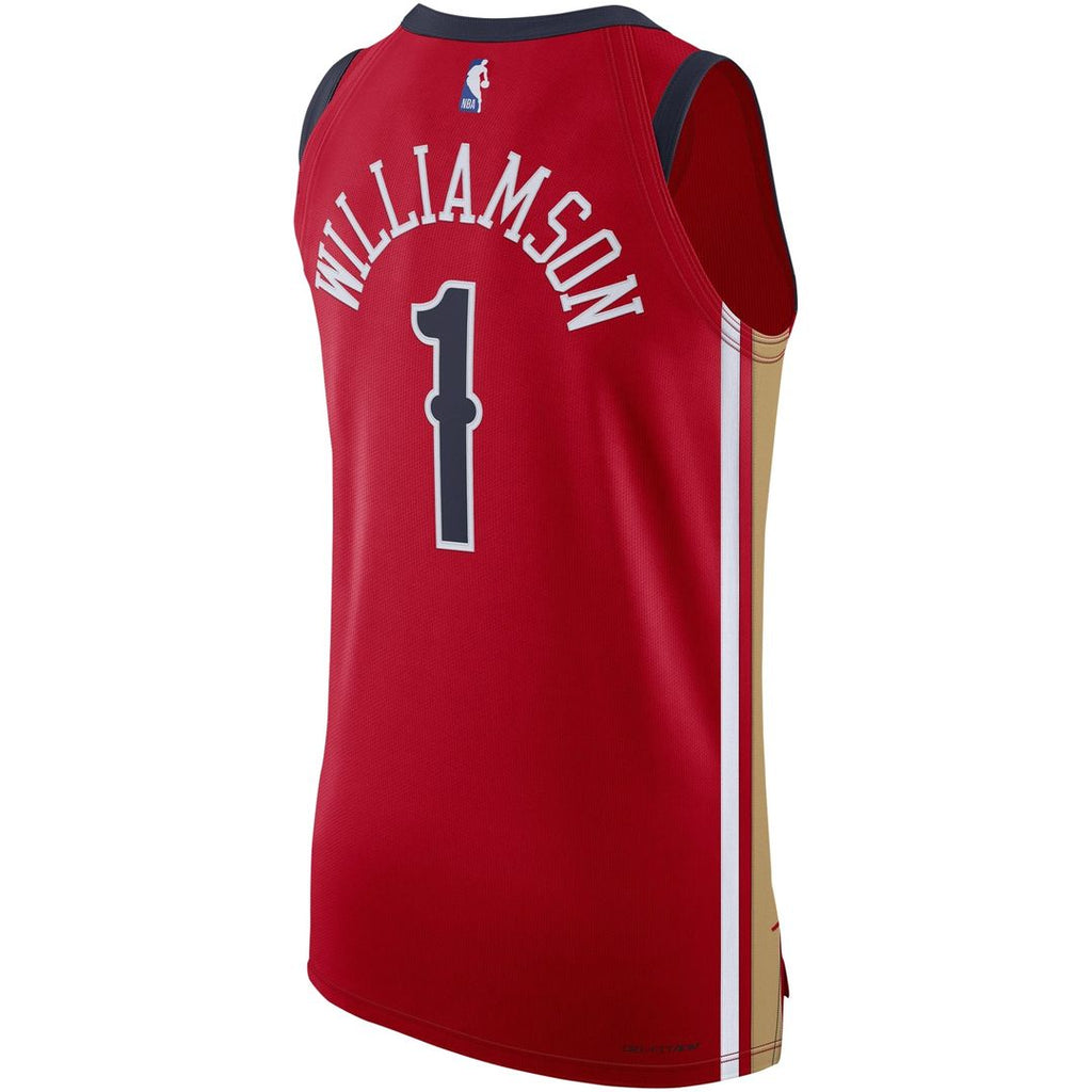 New Orleans Pelicans Zion Williamson Jordan Brand Authentic Jersey - Statement Edition - Red