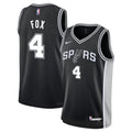San Antonio Spurs De'Aaron Fox Nike Youth Swingman Jersey - Icon Edition - Black