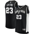San Antonio Spurs Zach Collins Fanatics Fast Break Replica Jersey - Icon Edition - Black