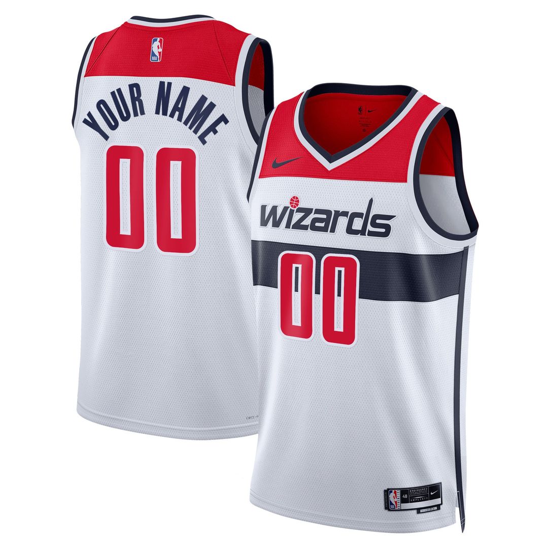 Washington Wizards Nike Unisex Swingman Custom Jersey White - Association Edition