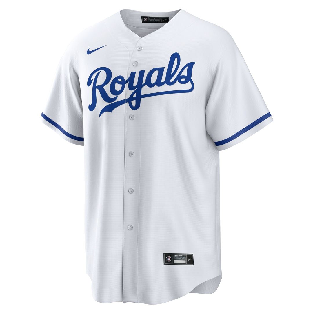 Kansas City Royals Maikel Garcia Nike Home Replica Jersey - White