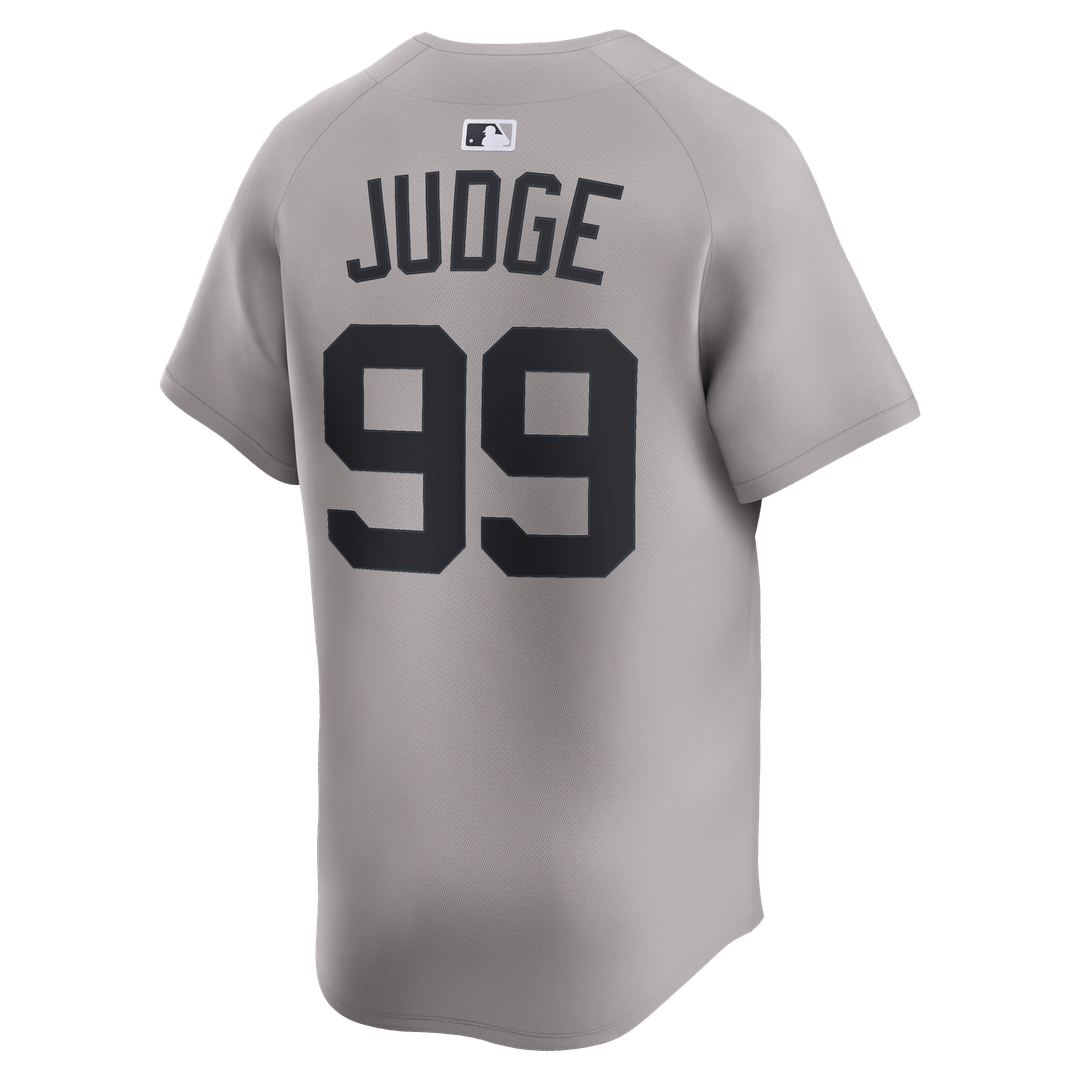 New York Yankees Aaron Judge Nike Road Limited Player Jersey - Gray