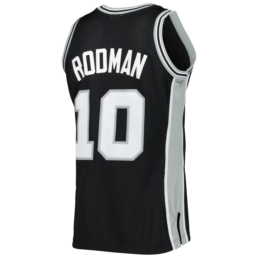 San Antonio Spurs Dennis Rodman Mitchell & Ness 1993/94 Hardwood Classics Swingman Jersey - Black