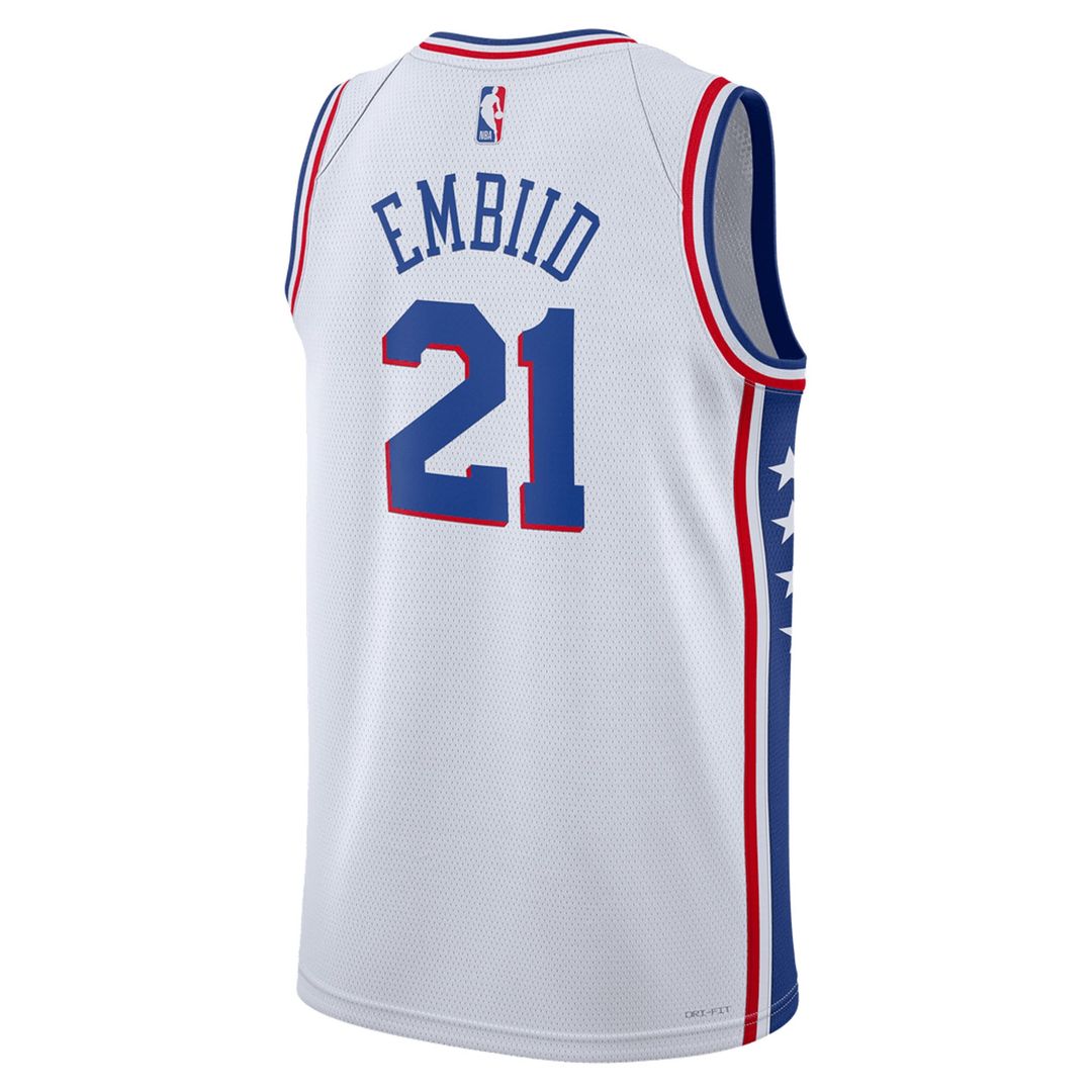 Philadelphia 76ers Joel Embiid Nike Unisex Swingman Jersey - Association Edition - White