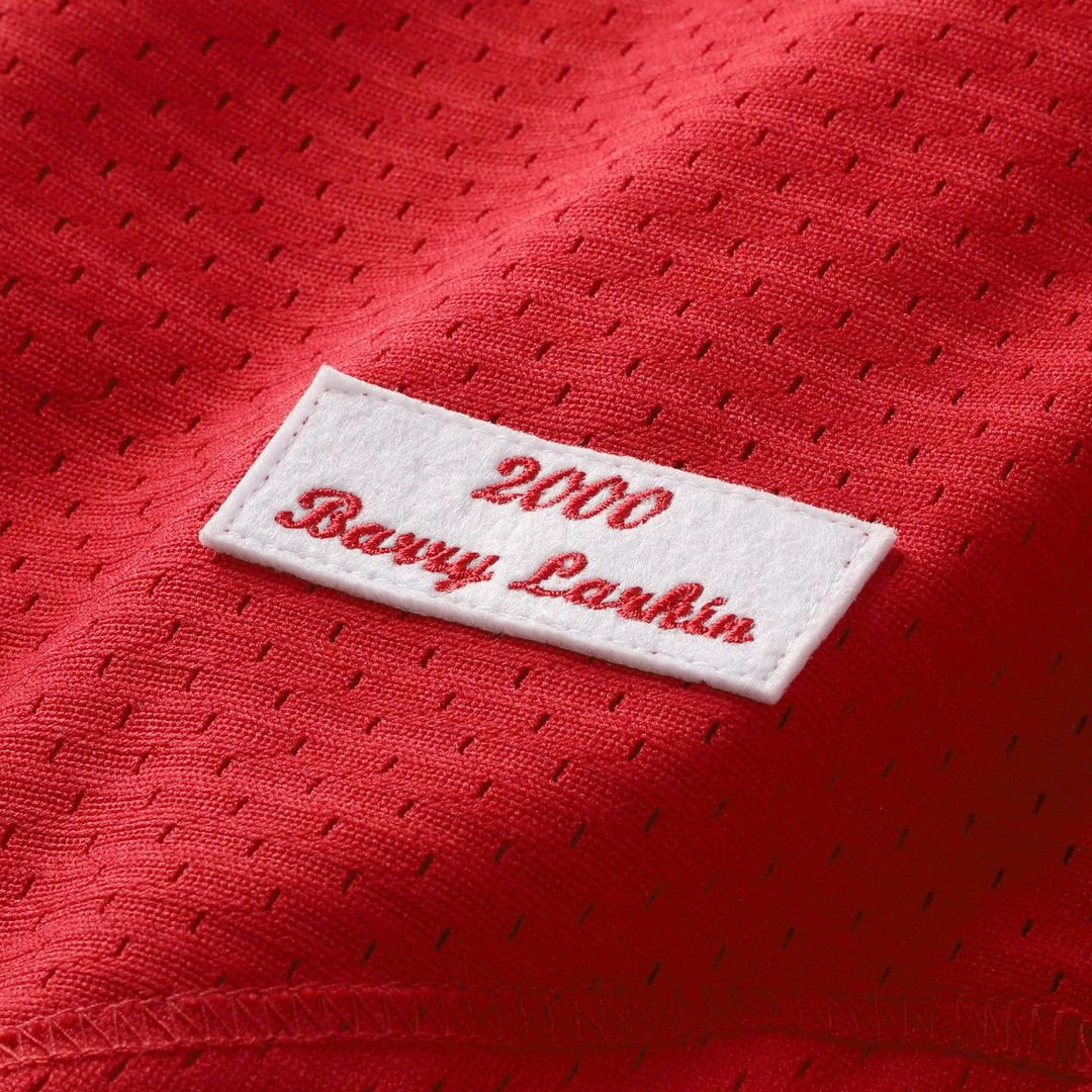 Cincinnati Reds Barry Larkin Mitchell & Ness Throwback Cooperstown Mesh Batting Practice Jersey - Red