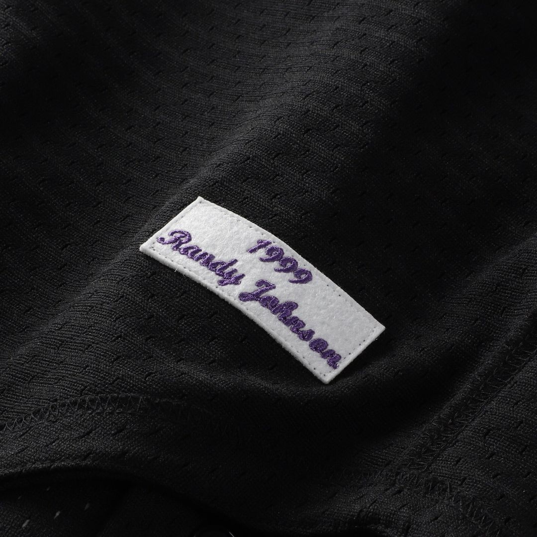 Arizona Diamondbacks Randy Johnson Mitchell & Ness Cooperstown Mesh Batting Practice Button - Up Jersey - Black
