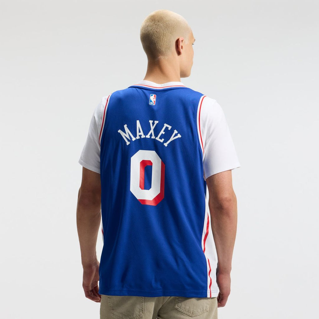 Philadelphia 76ers Tyrese Maxey Fanatics Fast Break Replica Player Jersey - Icon Edition - Royal